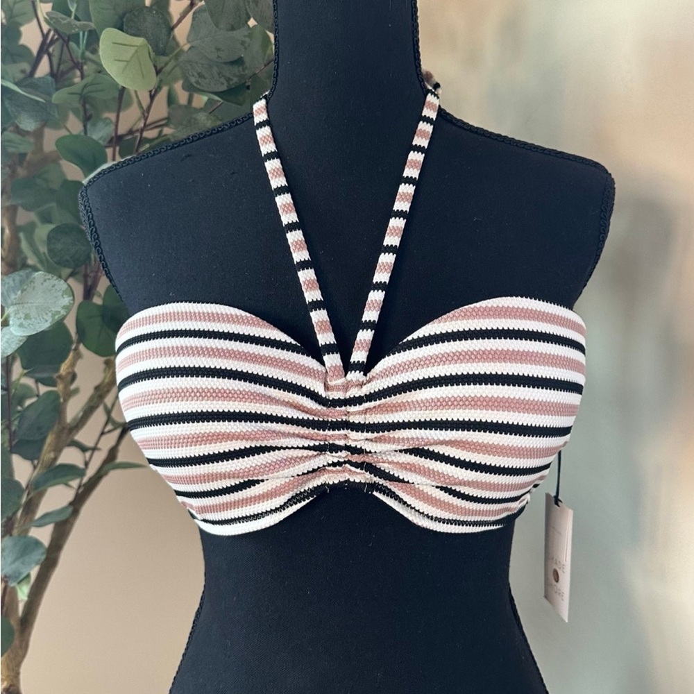 Woman's Halter Bandeau
Bikini Swim Suit Top Pink